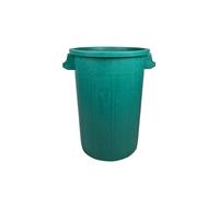 Bidone portarifiuti VERDE industriale 70 litri Drums tamburo rifiuti pattumiera