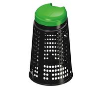 Bidone spazzatura Trespolo portasacco rifiuti immondizia esterno Verde 110 LT