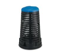 TRESPOLO PATTUMIERA PORTA SACCHI CON COPERCHIO BLU PER RACCOLTA RIFIUTI