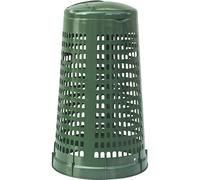 BIDONE TRESPOLO DIAMETRO 58, ALTEZZA 90, LITRI 100 VERDE E COPERCHIO VERDE