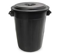 Bidone universale, 100 litri con coperchio e 2 maniglie di trasporto