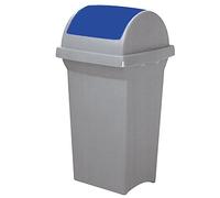 BIDONI BASCULANTI BLU BIDONE PATTUMIERA PER RIFIUTI LT.50 CM.L43xP39xH76