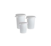 BIDONE IMMONDIZIA SOVRAPPONIBILE Lt 75 - Ø 44 x h 63 cm - bianco ICS