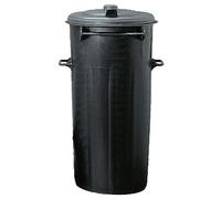 BIDONI BIDONE IN PLASTICA CERNIERATO A DUE MANICI PER RIFIUTI LT.110