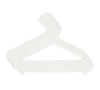 Bieco 04014147 Set di 8 Grucce Appendiabiti per Bambini, 29,5 x 18 x4,5, Bianco (Madreperla)