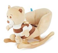 Bieco 74004003 - peluche a dondolo Bubu orso, marrone, per bambini sedia a dondolo, sedile e schienale, altalena peluche per neonati e bambini di circa 60 x 30 x 50 cm