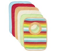 Bieco bambino e bambino bavaglini 6 grandi velcro in grandi colori per ragazzi e ragazze, velcro e doppia faccia con esterno in cotone, lavabile e wasserdicht38000123