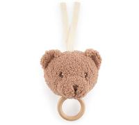Bieco Carillon Orso Mika, carillon per bambini in bouclé, aiuto per addormentarsi con orsetto di peluche, orsetto musicale per neonati, carillon per bambini, orsetto di peluche, peluche per neonati