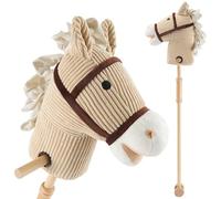 Bieco Cavallo a Bastoncino per Bambini Lucky | Cavallo Hobby Pferde | Cavallo a Bastoncino con Ruote | Cavallo in Legno su Bastoncino | Cavallo a Bastoncino Bello per Bambini, Accessorio per Bambini