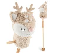 Bieco Cavallo sul bastone per bambini REH Ella | Cavallo per il tempo libero in legno | Cavallo a ruote | Cavallo a bastone in legno | Cavallo a bastone | Bellissimi cavalli da bastone per bambini |