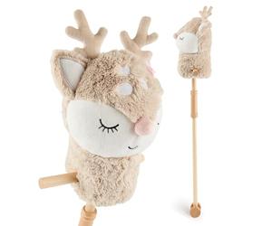 Bieco Cavallo sul bastone per bambini REH Ella | Cavallo per il tempo libero in legno | Cavallo a ruote | Cavallo a bastone in legno | Cavallo a bastone | Bellissimi cavalli da bastone per bambini |
