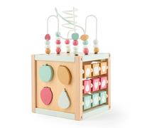 Bieco Cubo per motore Berry in legno sostenibile FSC® | Cubo da gioco per bambini | Baby Activity Center Montessori giocattolo in legno a partire da 1 anno