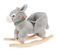 BIECO Dondolo Bambini Peluche Asino, 70 cm | Cavallo a Dondolo per Bambini | Cavalluccio per Bambini | Cavallino a Dondolo Bambini Cavalluccio a Dondolo Bambini 1 Anno Cavallo Dondolo Bimba