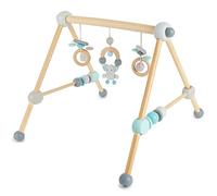 Bieco Inseguitore da gioco regolabile in altezza | Arco da gioco in legno per bambini | Baby Mobile Activity Center Gym Giocattolo |Design orso