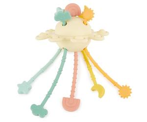 Bieco Silicone Activity Planet Banana | Giochi Montessori Neonato UFO | Giochi Sensoriali per Neonati Palla Montessoriana