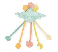 Bieco Silicone Activity Planet Eucalyptus | Montessori Giocattoli per bambini 1 anno | UFO Giocattoli motorio