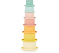 Bieco Silicone Stacking Cups Tropical Vibes coppette impilabili 12 m+ 7 pz