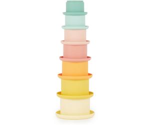 Bieco Silicone Stacking Cups Tropical Vibes coppette impilabili 12 m+ 7 pz