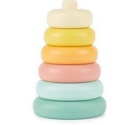 Bieco Silicone Stacking Tower Tropical Vibes anelli da infilare 12 m+ 6 pz
