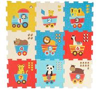 Bieco Tappetino da puzzle da 19 pezzi | Tappetino da gioco per bambini | XXL | Coperta da gattonare tappetino da gioco per bambini | tappetino da ginnastica