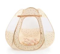 Bieco Tenda da Gioco e Piscina di Palline Pop up Fiori Vintage con 50 Palline | Tenda Principessa Bambini | Tenda da Gioco per Ragazze | Tendina Principessa | Piscina di Palline | Tenda da Gioco per