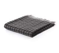 Biederlack Britta Coperta, Lana, Grigio Carbone, A Una Piazza e Mezza, 170 x 130 cm