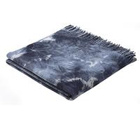 Biederlack Denim Plaid Coperta, Misto Lana, Blu, A Una Piazza e Mezza, 170 x 130 cm