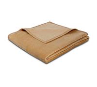 Biederlack Thermosoft Coperta, Misto Cotone, Cammello, Matrimoniale, 200 x 150 cm