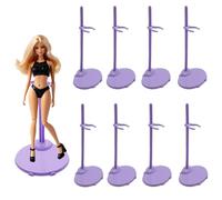 BieFuSin Supporto per Bambole, Supporti Espositore per Bambole in Plastica, Supporto per Bambolei Rosa/Viola per Bambole da 11 a 13 pollici, Accessori per Bambole Barbie (Viola)