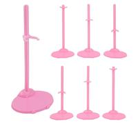 BieFuSin Supporto per Bambole, Supporti Espositore per Bambole in Plastica, Supporto per Bambolei Rosa/Viola per Bambole da 11 a 13 pollici, Accessori per Bambole Barbie (Rosa)