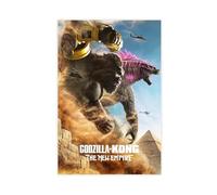 biegzc Godzilla X Kong The New Empire 2024, poster su tela, decorazione artistica da parete per soggiorno e camera da letto, 30 x 45 cm