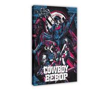 biegzc Poster su tela con Cowboy Bebop Crew, decorazione per camera da letto, ufficio, camera da letto, regalo, 50 x 75 cm