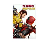 biegzc Poster su tela, motivo: Deadpool & Wolverine, decorazione artistica da parete per soggiorno, camera da letto, 30 x 45 cm