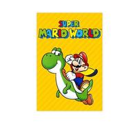 biegzc Poster su tela, motivo: Super Mario World, decorazione per camera da letto, ufficio, camera da letto, regalo, 30 x 45 cm