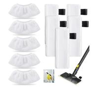 Bieiyhe 10 Panni per Scopa A Vapore,Panni Microfibra per Vaporella,Steam Mop Pads,Panni Di Ricambio Lavapavimenti,Panno Pulitore Sostituzione Compatibili con Kärcher EasyFix SC1,SC2, SC3,SC4, SC5