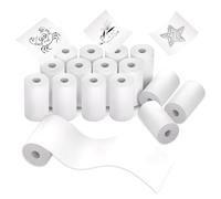 Bieiyhe 16 Rotoli Carta Termica 57mmx25mmx6m,Rotoli Stampante Termica,Rotoli Registratore Cassa,Rotolo Macchina Fotografica Bambini Carta,Fotocamera Stampante Portatile,Carta di Stampa Della Ricarica