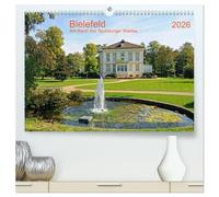 Bielefeld Am Rand des Teutoburger Waldes (hochwertiger Premium Wandkalender 2026 DIN A2 quer), Kunstdruck in Hochglanz: Bielefeld, das Zentrum Ostwestfalens