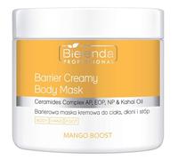 Bielenda Maschera per il corpo cremosa professionale al mango Boost Barrier, per corpo, mani e piedi, rigenerante, rassodante, levigante, 600 g