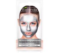 Bielenda Metallic Masks Silver Detox maschera detossinante e detergente per pelli grasse e miste 8 g