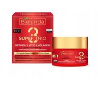 Bielenda Super Trio Retinolo + Vitamina C + Collagene Ultra Riparatore Antirughe 60+ Crema 50ml