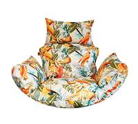 Bielik Cuscino per sedia sospesa, cuscino da giardino, cuscino per altalena sospesa, cuscino per sedile del cesto sospeso. (Pappagalli)