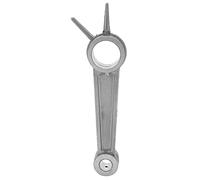 BIELLA IN ALLUMINIO 80MM POMPA 0,67/0,48 ACCESSORI COMPRESSORE DOPPIO PERNO ADATTABILE AL DIAMETRO CILINDRO 80MM