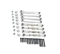 Biella Tirante RC Compatibile Con MN D90 D91 D96 D99S Per MN99S MN90 1/12 Per WPL C14 C24 Parti Di Aggiornamento Per Auto RC 1/16 Set Di Tiranti Di Sterzo Con Barra Di Trazione In Metallo