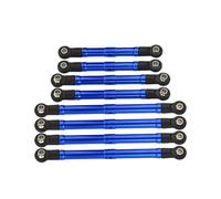 Biella Tirante RC Per Traxxas 1/18 Per TRX4M Per TRX-4M Per Defender Per Bronco GPM Lega Metallica Regolabile Set Completo Tiranti Per Auto RC Crawler(Blue)