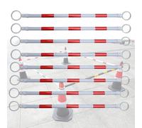 Bielle di collegamento for coni stradali riflettenti portatili - Barriere interbloccate for la gestione di cantieri e eventi(Red-white,8pcs)