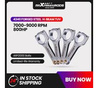 Bielle per BMW 318I 318IS 318TI E30 E36 M40 Racing EN24 bielle per M42B18 M44B19 144mm ARP2000 FLoating EN24 TUV