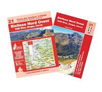 Biellese Nord Ovest, valli Elvo, Oropa, Cervo. Con mappa escursionistica 1:25000. Ediz. italiana, francese e inglese