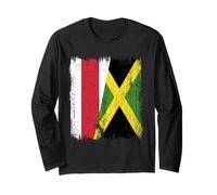 Bielorussia Opposizione Giamaica Mezza Bandiera Bielorussa Giamaicana Maglia a Manica