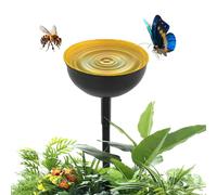Bienenbewässerung Für Den Garten - Wasserspender Mit Metallpfählen | bienên-Futterbecher Outdoor Deko | Metall Gartenskulptur Pfahl Für Balkon, Terrasse, Hof, Wiese