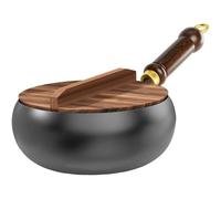 Bienll - Padella in ferro giapponese Suntuup Japanese Iron Pan, multifunzione non accelerato con manico anti-scene, stoviglie in ferro con diametro 24/28 cm (28 cm)